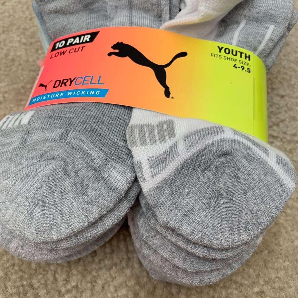 NEW Puma Low Cut Socks 10 pair